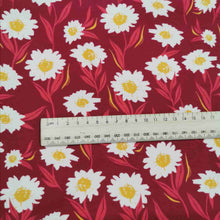 Load image into Gallery viewer, Art Gallery Jersey, Bountiful Daisies, Cherry - 1/4 metre