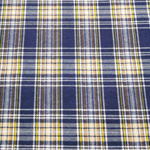 Load image into Gallery viewer, 100% Brushed Cotton Flannelette, Navy Plaid - 1/4 metre