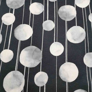 Kokka Linen Cotton Twill, Midnight Moon - 1/4 metre