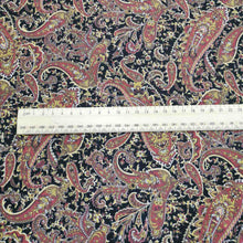 Load image into Gallery viewer, 100% Cotton Twill, Paisley, Oxblood