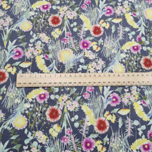 Load image into Gallery viewer, Kokka 100% Cotton , Grey Floral - 1/4 metre
