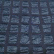 Load image into Gallery viewer, 100% Cotton Voile, Giant Seersucker , Navy - 1/4 metre