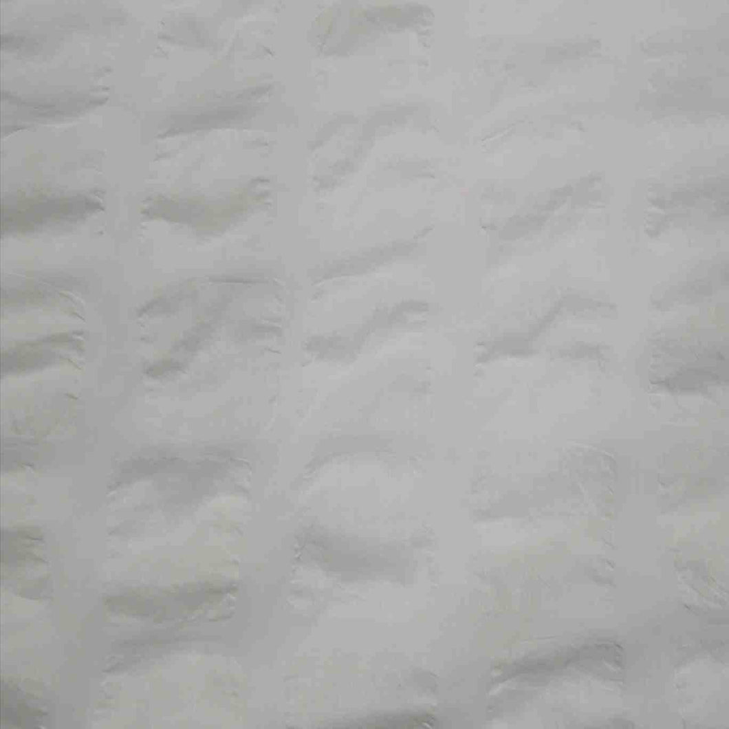 100% Cotton Voile, Giant Seersucker , White - 1/4 metre