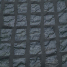 Load image into Gallery viewer, 100% Cotton Voile, Giant Seersucker , Black - 1/4 metre