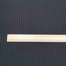 Load image into Gallery viewer, Australian Horatio Wool Suiting, Black Pinstripe - 1/4 metre