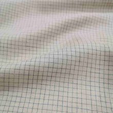 Load image into Gallery viewer, Linen Cotton Blend, Grid, Stone - 1/4metre