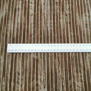 Italian 100% Cotton Crushed Velvet Rib, Caramel - 1/4 metre