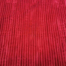 Load image into Gallery viewer, Italian 100% Cotton Crushed Velvet Rib, Red - 1/4 metre
