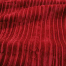 Load image into Gallery viewer, Italian 100% Cotton Crushed Velvet Rib, Red - 1/4 metre