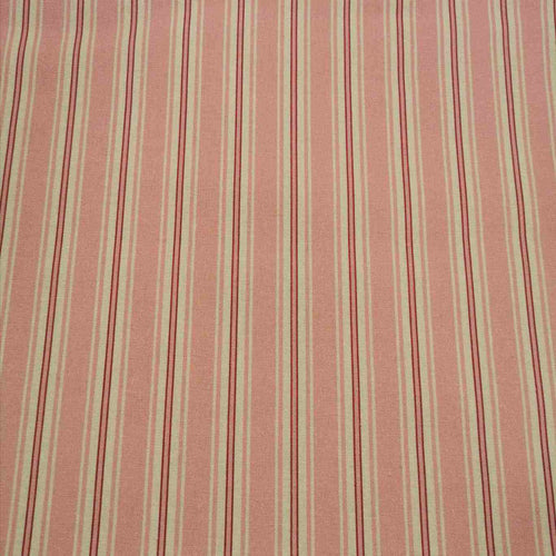 Linen Cotton Ticking, Comptoir De Toile, Pink - 1/4metre