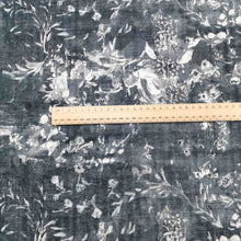Load image into Gallery viewer, Nani IRO Lokomaikai Double Gauze, Charcoal- 1/4 metre