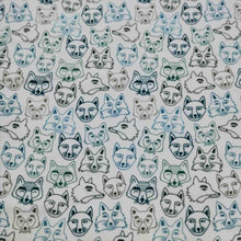 Load image into Gallery viewer, 100% Brushed Cotton Flannelette, Hello Fox Sycamore - 1/4 metre