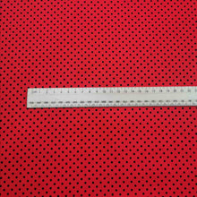 Load image into Gallery viewer, 100% Cotton Poplin, Small Polka Dot, Red - 1/4 metre