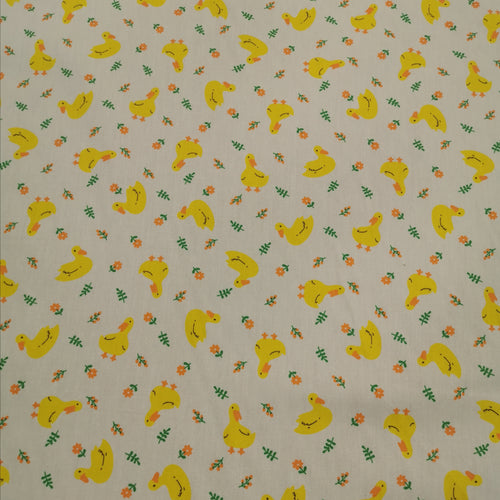 100% Cotton Poplin, Ducks - 1/4 metre