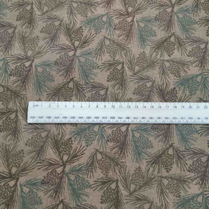 100% Cotton Flannelette, Conifer 1/4 metre