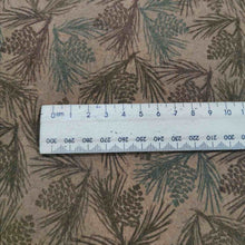 Load image into Gallery viewer, 100% Cotton Flannelette, Conifer 1/4 metre