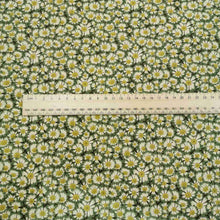 Load image into Gallery viewer, 100% Cotton Tana Lawn, Helenium, Green - 1/4 metre
