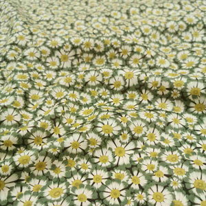 100% Cotton Tana Lawn, Helenium, Green - 1/4 metre