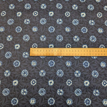 Load image into Gallery viewer, Flat lay of Japanese 100% Cotton, Indigo Tie Dye, ruler included for scale - for sale at Minerva's Bower