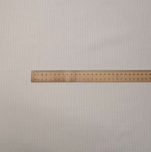 Load image into Gallery viewer, Flat lay of 100% cotton dobby Ivory Crossline, ruler included for scale - for sale at Minerva's Bower