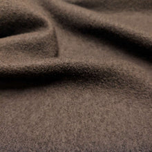Load image into Gallery viewer, Flat drape of Heavyweight Japanese Boiled 100% Wool Chocolate for sale at Minerva's Bower
