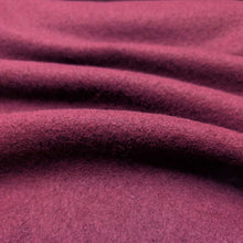 Load image into Gallery viewer, Flat drape of Heavyweight Japanese Boiled 100% Wool Claret for sale at Minerva's Bower