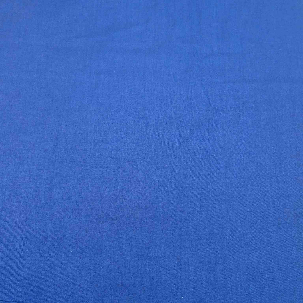Flat lay of Japanese Brushed Cotton, Cobalt. Available at  Minerva's Bower