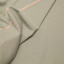 Load image into Gallery viewer, Flat drape of Japanese 100%Cotton Yarn Dyed Dobby, Sage - for sale at Minerva's Bower