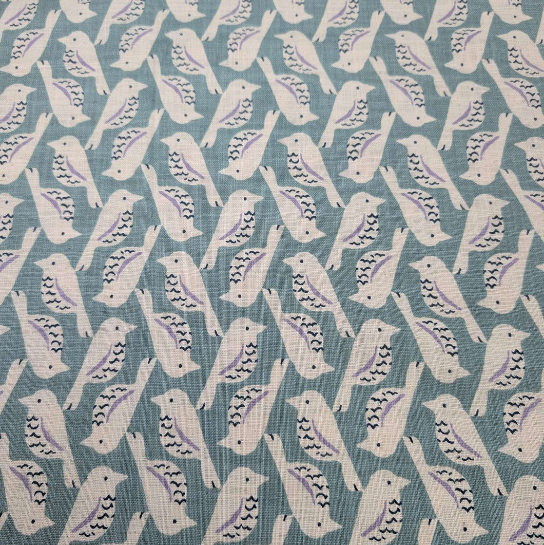 Flat lay of Japanese Cotton, Kotori. Available at Minerva's Bower