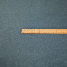 Load image into Gallery viewer, Flat lay of 100% cotton Japanese Oxford, Deep Teal, ruler included for scale - for sale at Minerva's Bower