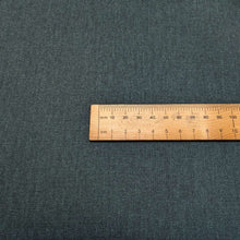 Load image into Gallery viewer, Close up flat lay of 100% cotton Japanese Oxford, Deep Teal, ruler included for scale - for sale at Minerva's Bower