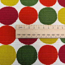 Load image into Gallery viewer, Flat lay of Japanese Shantung Cotton,  Maru Autumn colourway. Available at Minerva&#39;s Bower. Ruler included for scale