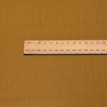Load image into Gallery viewer, Close up flat lay of Japanese 100% Wool, Mustard , ruler included for scale- for sale at Minerva's Bower