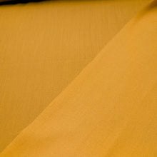 Load image into Gallery viewer, Flat lay of Japanese 100% Wool, Mustard , showing right and wrong sides of cloth - for sale at Minerva's Bower
