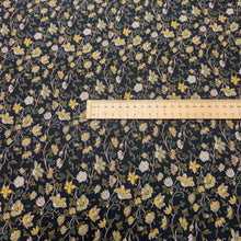Load image into Gallery viewer, Flat lay of Jessie French Navy 55% cupro 45% rayon, ruler included for scale - for sale at Minerva's Bower