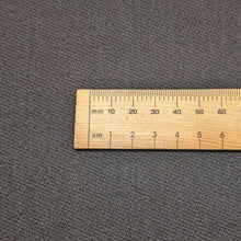 Load image into Gallery viewer, Close up flat lay of Jog 96% cotton 4% PU Denim, Black, ruler included - for sale at Minerva's Bower