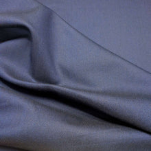 Load image into Gallery viewer, Flat drape of Jog 96% cotton 4% PU Denim, Indigo - for sale at Minerva's Bower