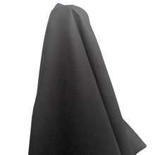 Load image into Gallery viewer, Standing drape of Jordan 100% cotton Canvas, Black - for sale at Minerva's Bower