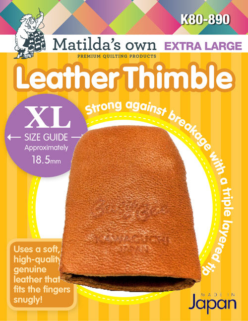 Matilda's Own Leather Thimble, Extra Large