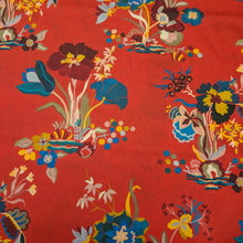 Load image into Gallery viewer, Flat lay of Liberty 100% cotton Tana Lawn, Autumnal Arboretum A - for sale at Minerva's Bower