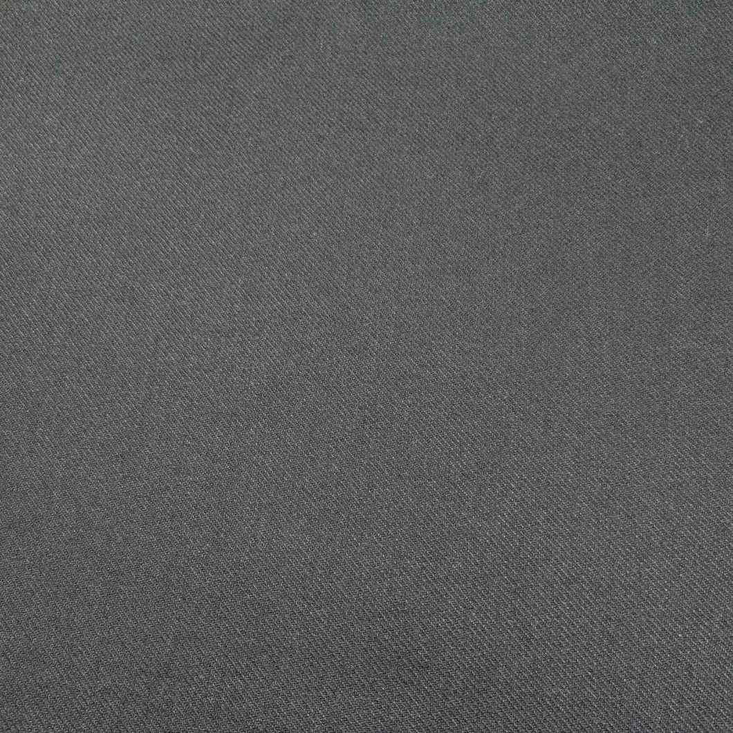 Flat Lay of Kanebo Black heavyweight 100% Wool twill for sale at Minerva's Bower