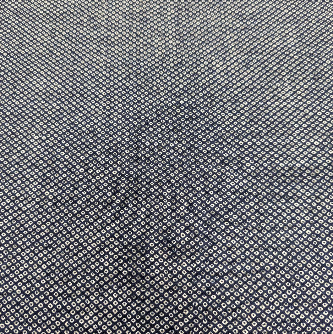  Japanese 100% cotton Indigo fabric with traditional spot design, for sale at Minervas Bower 