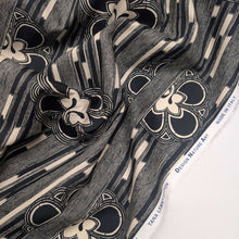 Load image into Gallery viewer, Flat drape of Liberty Tana Lawn, Katagami C Black - for sale at Minerva's Bower