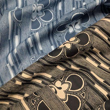 Load image into Gallery viewer, Drape of Liberty Tana Lawn, Katagami Blue and Black - for sale at Minerva's Bower