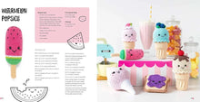 Load image into Gallery viewer, Crocheted ice cream and popsicle toys with instructions, from Kawaii Crochet, available now at Minerva&#39;s Bower