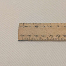 Load image into Gallery viewer, Close up flat lay of Kennedy Washed 100% Cotton Drill in White, ruler included for scale - for sale at Minerva's Bower