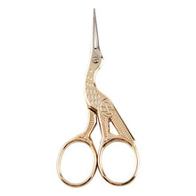Load image into Gallery viewer, Klasse Embroidery Stork Scissors - 3.5" with ornate handles, for sale at Minerva's Bower