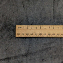 Load image into Gallery viewer, Close up of 71% Cotton and 29% Bamboo Velour in Black with 50% stretch, ruler included, for sale at Minerva&#39;s Bower.