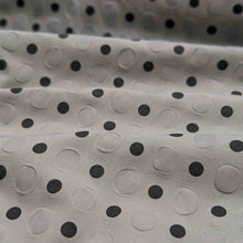 Load image into Gallery viewer, Flat drape of Kokka 100% Cotton Lawn Salt Shrink Spot, Grey, for sale at Minerva's Bower