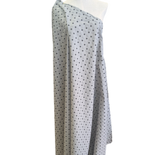 Load image into Gallery viewer, Standind drape of Kokka 100% Cotton Lawn Salt Shrink Spot, Grey, for sale at Minerva's Bower
